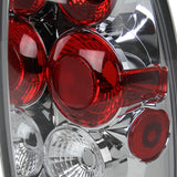 Coolstuffguru Compatible with Toyota Tacoma Pickup Chrome Crystal Headlights+Clear Rear Tail Brake Lamps P