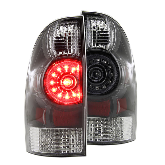 Coolstuffguru Compatible with Toyota Tacoma Cab Pickup Black Clear LED Rear Tail Brake Lights Pair