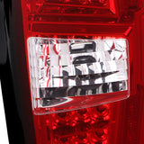 Coolstuffguru Red/Clear LED Bar Tube Tail Lights Brake Lamps Pair Compatible with Toyota Tacoma 2016-2021 L+R Pair Taillight Assembly