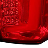 Coolstuffguru Red/Clear LED Bar Tube Tail Lights Brake Lamps Pair Compatible with Toyota Tacoma 2016-2021 L+R Pair Taillight Assembly