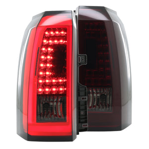 Coolstuffguru Compatible with Chevy Tahoe Suburban LED Tail Lamps Turn Signal Rear Brake Lights Smoke Dark Red