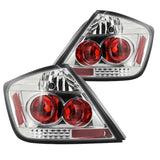 Coolstuffguru Compatible with Scion tC JDM Crystal Chrome Clear Rear Tail Lamps Brake Lights Pair