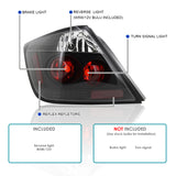 Coolstuffguru Compatible with Scion TC Base Spec 2 Door Coupe Black Housing Altezza Tail Lights Lamps