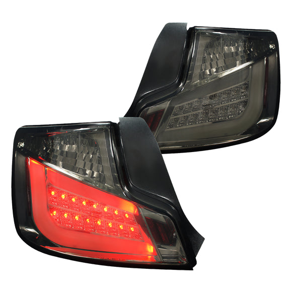 Coolstuffguru Led Jdm Smoke Tail Lights Rear Brake Lamps Compatible with Scion Tc