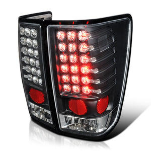 Coolstuffguru Compatible with Nissan Titan xe se le Pickup Black Led Tail Lights Pair