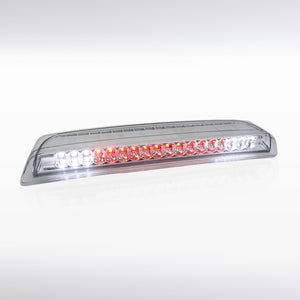 Coolstuffguru Chrome Housing Clear Lens 3Rd Brake Lamp LED Compatible with Nissan Titan 2004-2015 Taillight Assembly