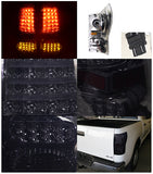 Coolstuffguru Compatible with Toyota Tundra Smoke Led Parking Signal Lamps Tail Brakelights