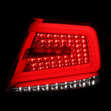 Coolstuffguru Red Lens LED Bar Tail Lights Compatible with Subaru Impreza/Impreza WRX 4DR 2008-2011, Impreza WRX/WRX STI 4DR 2012-2014 Old Body Style