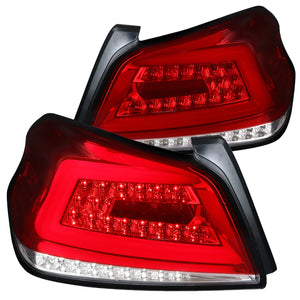 Coolstuffguru Compatible with Subaru WRX / WRX STI Sequential LED Red Tail Lights Pair