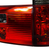 Coolstuffguru Red Smoke Lens Tail Lights Compatible with BMW X5 E53 2000-2006 L+R Pair Taillight Assembly