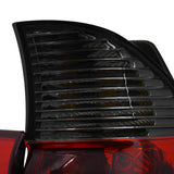 Coolstuffguru Red Smoke Lens Tail Lights Compatible with BMW X5 E53 2000-2006 L+R Pair Taillight Assembly