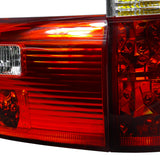 Coolstuffguru Red Clear Lens Tail Lights Compatible with BMW X5 E53 2000-2006 L+R Pair Taillight Assembly