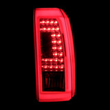 Coolstuffguru Compatible with GMC Yukon XL Red/Smoke Lens LED Tail Lights Rear Brake Lamps w/ LED Running Tube