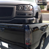 Coolstuffguru Compatible with Gmc Sierra Fleet Side Blk Led Proj Headlights, Bumper Lights, Smk Led Tail L