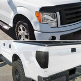 Coolstuffguru Chrome Clear Headlights Black Rear Tail Lights Compatible with 2009-2014 Ford F150