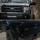 Coolstuffguru Compatible with Ford F150 Pickup JDM Black Headlights+Glossy Black LED Brake Lights Tail Lam