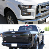 Coolstuffguru Compatible with Ford F150 F-150 Pickup Black Headlights+Glossy Black Full LED Smoke Tail Lam