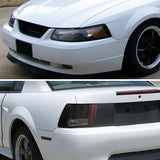 Coolstuffguru Compatible with Ford Mustang Cobra Black Headlights+Sequential Signal LED Rear Tail Brake Li