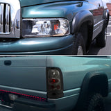 Coolstuffguru Black LED Headlights Smoke Tail Lights Compatible with 1994-2001 Dodge Ram