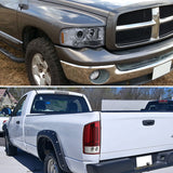 Coolstuffguru PROJECTOR HEADLIGHTS+LED TAIL LIGHTS+LED 3RD BRAKE LAMP Compatible with 2002-2005 DODGE RAM 1500