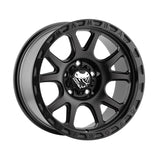 1 X Mamba 599B M27 20X9 6X139.7 106.1 Hub +12 Offset Black Wheel Rim