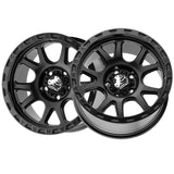 1 X Mamba 599B M27 20X9 5X150 110.1 Hub +12 Offset Black Wheel Rim