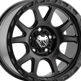 1 X Mamba 599B M27 20X9 6X139.7 106.1 Hub +12 Offset Black Wheel Rim
