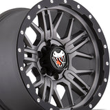 Mamba 025 17X9 6X5.50 106.10 Hub -12 Offset Anthracite Wheel Rim