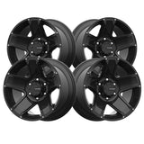 Mamba 007 15X8 5X4.50 71.50 Hub +13 Offset Black Wheel Rim