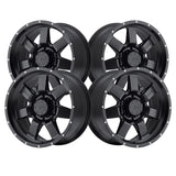 Mamba 008 18X9 5X5.00 78.10 Hub -06 Offset Black Wheel Rim