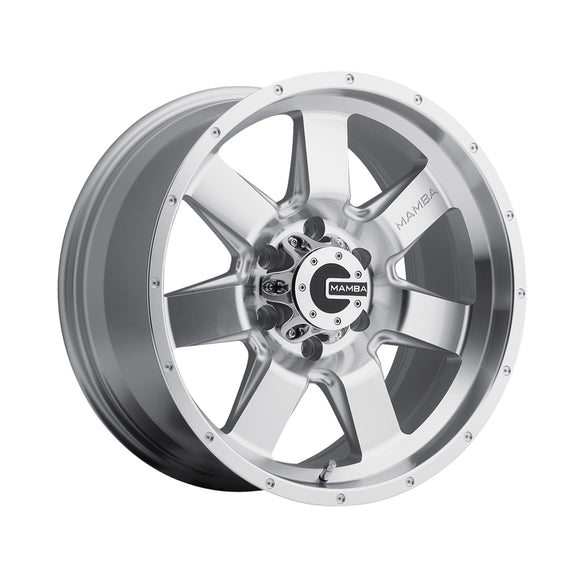 Mamba 009 18X9 6X5.50 106.10 Hub +12 Offset Silver Wheel Rim