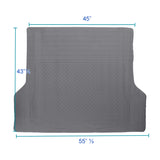 Coolstuffguru Cargo Trunk Floor Mat Compatible with Truck SUV Heavy Duty All Weather 3D Rubber Grey 1PC