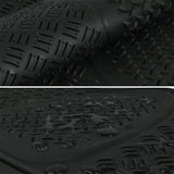 Coolstuffguru Universal Fitment 5 Piece Black Heavy Duty All Weather 3D Rubber Floor Mats Front + Rear + Trunk Truck SUV