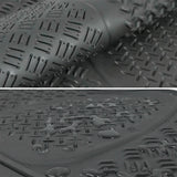 Coolstuffguru Universal Fitment 5 Piece Gray Heavy Duty All Weather 3D Rubber Floor Mats Front + Rear + Trunk Truck SUV