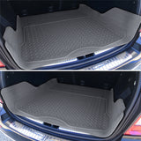 Coolstuffguru Universal Fitment 5 Piece Gray Heavy Duty All Weather 3D Rubber Floor Mats Front + Rear + Trunk Truck SUV