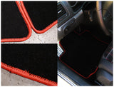Coolstuffguru Compatible with Volkswagen Golf Gti Black Floor Mat Mats w/ Red Trim, Gti Logo