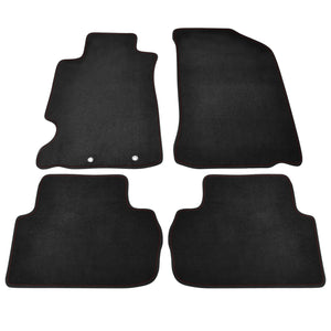 Coolstuffguru Compatible with Acura Rsx Base Type S Black Floor Mat Mats W/ Red Stitching