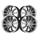 Maxxim 013 17X7 4X100 / 4X4.50 73.00 Hub +40 Offset Polished Wheel Rim