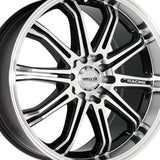 Maxxim 013 17X7 4X100 / 4X4.50 73.00 Hub +40 Offset Polished Wheel Rim