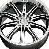 Maxxim 013 17X7 4X100 / 4X4.50 73.00 Hub +40 Offset Polished Wheel Rim