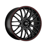 Maxxim 010 17X7 5X100 / 5X4.50 73.00 Hub +40 Offset Black Wheel Rim
