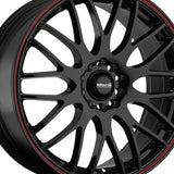 Maxxim 010 17X7 5X100 / 5X4.50 73.00 Hub +40 Offset Black Wheel Rim