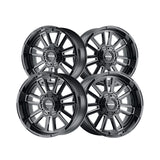 1 X MAYHEM APOLLO 20X9 8-165.1 125.2 Hub 0 Offset Black Wheel Rim