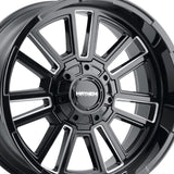 1 X MAYHEM APOLLO 20X9 8-165.1 125.2 Hub 0 Offset Black Wheel Rim