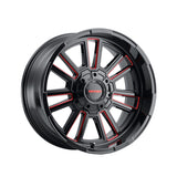 1 X MAYHEM APOLLO 20X9 8-165.1 125.2 Hub 18 Offset Black Wheel Rim