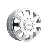 1 X MAYHEM CHALLENGER 22X8.25 10-225 170.1 Hub 169 Offset Silver Wheel Rim