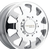 1 X MAYHEM CHALLENGER 22X8.25 10-225 170.1 Hub 169 Offset Silver Wheel Rim