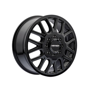 1 X MAYHEM COGENT DUALLY 17X6.5 8-165.1 121.3 Hub -142 Offset Black Wheel Rim