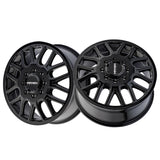 1 X MAYHEM COGENT DUALLY 17X6.5 8-200 142 Hub -142 Offset Black Wheel Rim