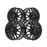 1 X MAYHEM COGENT DUALLY 17X6.5 8-200 142 Hub -142 Offset Black Wheel Rim